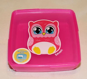 Lot of 3 Smash Kids Pink Plastic Lunch Buddies Sandwich Box Container New - Picture 1 of 2