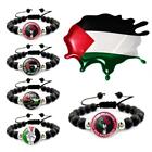 New Palestinian Beads Bracelet - Palestine Flag Adjustable Wristband W3X2