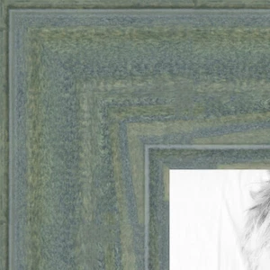 ArtToFrames Picture Frame Custom 1.5" Palm Green Wood 4442 Small - Picture 1 of 7