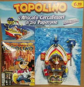 DISNEY TOPOLINO GADGETS ALISCAFO CERCA TESORI PAPERONE SCROOGE DEL 2010 COMPLETO - Foto 1 di 3