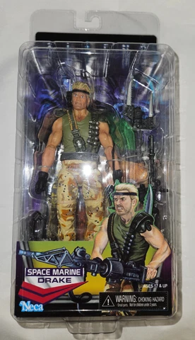 NECA Aliens Space Marine Drake Kenner Tribute Action Figure Authentic New Cover