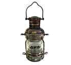 Maritime Brass 10 inches Anchor Oil Lantern/Lamp, Ship Hanging Oil Burner Lamp