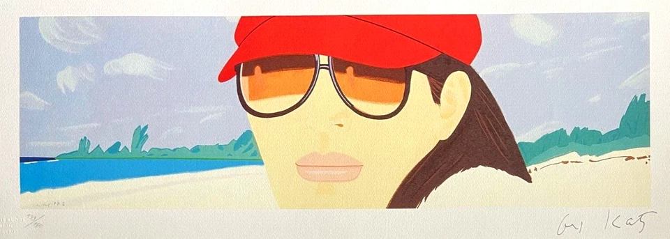 Litografía Alex Katz Certificado de Autenticidad Original Firmado Op Numerado Lápiz Certificado 180 Foto 1 de 4