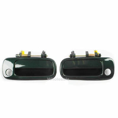 For 1992-1996 Toyota Camry Front Pair Outer Outside Door Handle GREEN 6M1 DH26 - Image 1 of 4