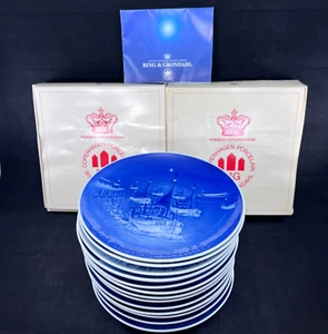 Royal Copenhagen Christmas Plates 1966 - 1981 Bing & Grondahl 15 Plate Lot - Picture 1 of 21