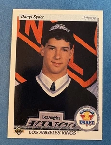 1990-91 Upper Deck Darryl Sydor #358 Rookie Los Angeles Kings Number 1 Draft NHL - Picture 1 of 2