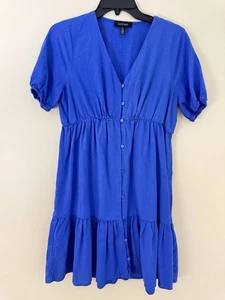 Neu ohne Etikett Ellen Tracy Damen Stufenkleid Leinenmischung Größe S - Bild 1 von 3