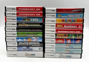 Menge 20 HÜLLEN für Nintendo DS Kassetten Spiele NUR HÜLLE & einige HANDBÜCHER. LESEN! - Bild 1 von 6