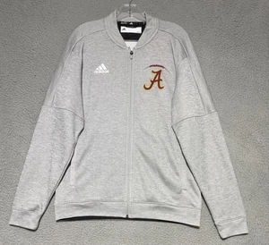 Adidas Alabama Crimson Tide Langarm Full Zip Fleece Pullover Herren L grau - Bild 1 von 8