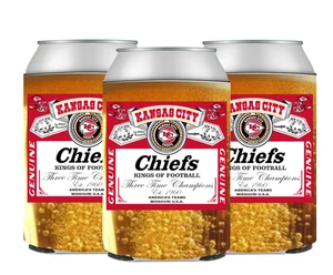Neue Kansas City Chiefs Koozies / Dosenkoozie, 3er, 6er und 12er Pack - Bild 1 von 10