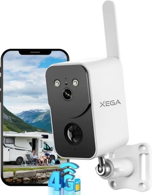 Xega Telecamera 4G LTE con SIM e Batteria 10.000mAh per Esterno e Interno Sirena - Immagine 1 di 4