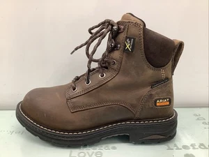 Ariat Women's Casey MetGuard Composite Toe Work Boots Brown 6.5B,preowned. - Picture 1 of 11