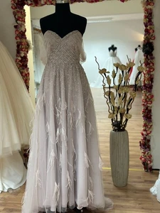 HBH Brautmode I Abendkleid A-Linie Glitzer m. Schnürung Gr.38,40 - Bild 1 von 4