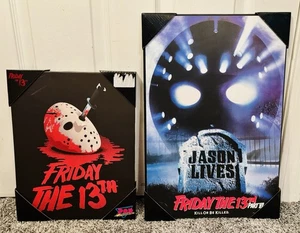 Friday the 13th Part VI 6 Jason Lives Wood Wall Sign & Canvas Framed Art Set - Picture 1 of 6