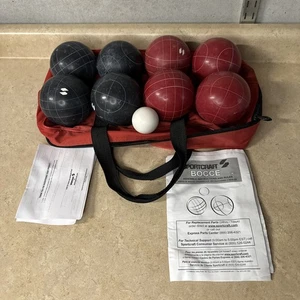 Sportcraft Bocce Ball Set - Full Set - Red Black - Picture 1 of 5