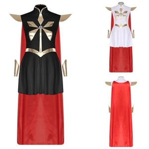 Women Cosplay Sleeveless Uniform Carnival Costume Metallic Dress Performance - Picture 1 of 41