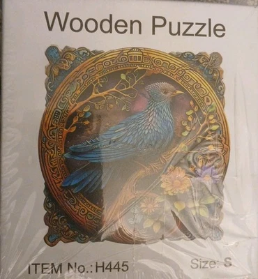 Charming bird Wooden Animal puzzle adult or Kid - Image 1 of 2