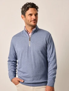 NUOVO JOHNNIE-O CASCADE SULLY 1/4 QUARTO ZIP PULLOVER MAGLIA GOLF TAGLIA XL - Foto 1 di 10