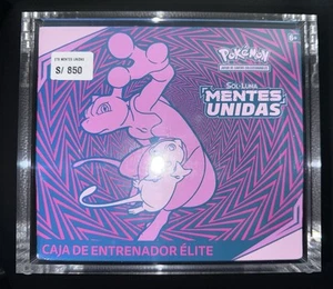 Pokemon Unified Minds ETB Caja Sellada *ESPAÑOL* Mentes Unidas Premium Caja Acrílica - Imagen 1 de 4