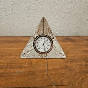 Reloj Pirámide Waterford Crystal Times Square Star of Hope 2000 Necesita Batería Nueva - Imagen 1 de 5