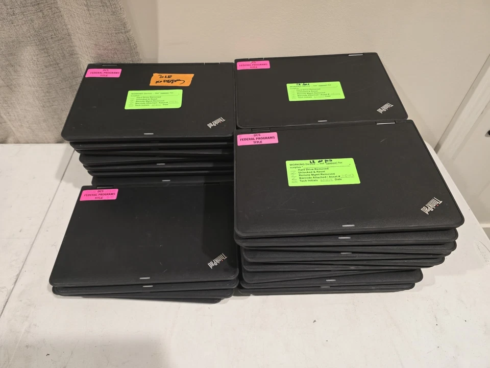 Lote De 34 PARA REPUESTOS Lenovo ThinkPad 11E 5ta Gen 128G NVMe N4100 N4120 4G D4 Foto 1 de 1