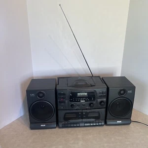 RCA RP-7953B AM/FM Radio Dual Kassette (defekt) CD Player Ghettoblaster Lautsprecher *lesen - Bild 1 von 20