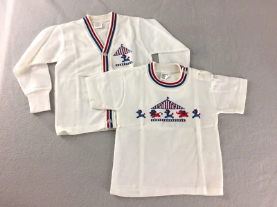 Conjunto Suéter Camisa Tejida Penney's Niño Pequeño De Colección Merry Go Round Etiqueta Blanca Talla 3 Foto 1 de 4