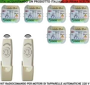 CENTRALI PER 6 TAPPARELLE COMANDO ELETTRICO E 2 RADIOCOMANDI 5 FUNZIONI 6 CANALI - Foto 1 di 12