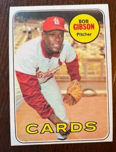 Bob Gibson 1969  # 200 Topps  EX / MT + st. Louis Cardinals