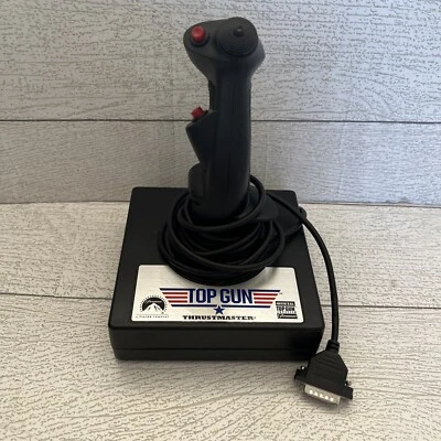 Vintage Top Gun Thrustmaster Official Top Gun Joystick PC Connection Paramount - Image 1 of 4