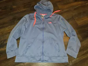 The North Face Full Zip Hoodie Sweatshirt Womens sx Extra Large XL Blue Pink - Picture 1 of 6