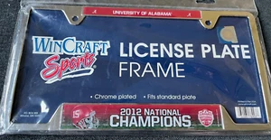 Wincraft Sports University of Alabama 2012 Nat Champions License Plate Frame NEW - Picture 1 of 2
