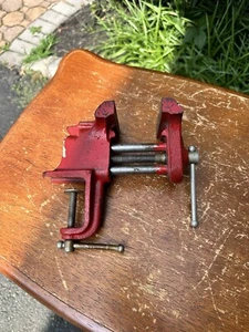 Vintage Klemmschraubstock mit Bankklemme, rot Japan - Bild 1 von 16