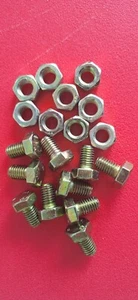 Qty 50 -M10 x 16 Hex Set Head Bolts and nuts 1.50 coarse thread. Post Included - Picture 1 of 3