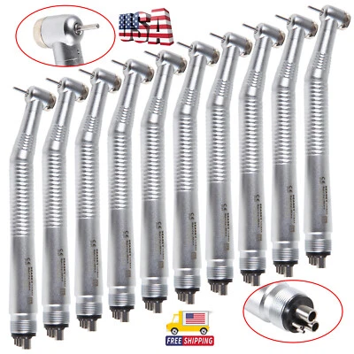 10 Pcs Seasky Dental High Speed Turbine Handpiece Push 4Hole Fit NSK PANA MAX CE - Image 1 of 4