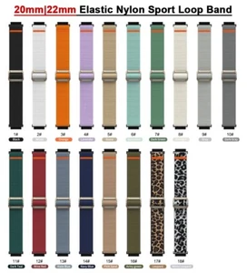 Elastic Nylon Loop Sports Band for Samsung Galaxy Watch 7 6 5 Pro 4 3 FE 40/44mm - Picture 1 of 45