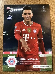 Jamal Musiala RC - 2021 Topps NOW #45 Bayern München Youngest UCL Scorer - Rookie - Bild 1 von 2