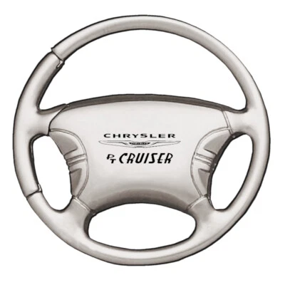 Chrysler PT Cruiser Steering Wheel Keychain (Chrome) - Image 1 of 2