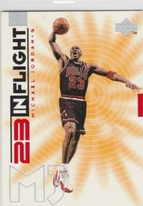 MICHAEL JORDAN 1998 Upper Deck #23 INFLIGHT Basketball Insert Card CHICAGO BULLS - Picture 1 of 2