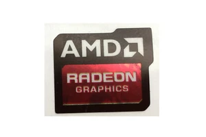 1 pcs AMD Radeon Graphics Skylake Sticker Logo Decal Badge 16.5mm x 19.5mm  - Picture 1 of 1