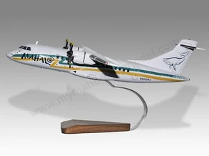 ATR 42-300 Mahalo Air Desk Wood Airplane New Model Small Scale 1/100 - Picture 1 of 12