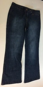 Ann Taylor LOFT Stretch Denim Women's Dark Wash Double Button Size 6 Jeans - Picture 1 of 9