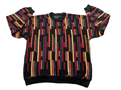 DE COLECCIÓN TUNDRA CANADA MULTICOLOR ESTILO COOGI SUÉTER A RAYAS PARA HOMBRE XL EC Foto 1 de 4