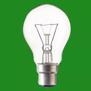 2x 75W Dimmable Clear GLS Standard Incandescent Light Bulbs BC B22 Bayonet Lamps - Picture 1 of 1