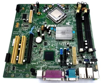 DELL OPTIPLEX 960 MT MOTHERBOARD 0H634K + 3.2GHz INTEL E8500 CPU SLB9K - Image 1 of 4