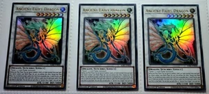 Yugioh! 3x Ancient Fairy Dragon 1st Ed. RA01-EN030 Ultra Rare play set 25th - Picture 1 of 1