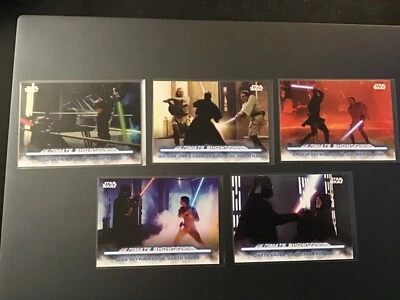 Topps Star Wars Battle Plans Ultimate Showdowns inserção, conjunto completo de 10 cartas - Imagem 1 de 2