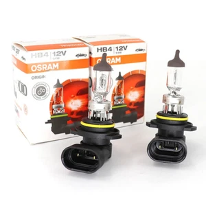 Paquete de 2 bombillas halógenas de faros de línea originales Osram HB4 9006 OEM - Imagen 1 de 4