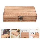 Vintage Latch Trinket Box Wooden Jewelry Case Crafts Storage Box Sundries Box