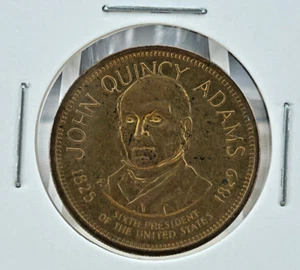 1825 1829 John Quincy Adams "The Diarist" 6th President  Token Medal SP88 - Picture 1 of 2